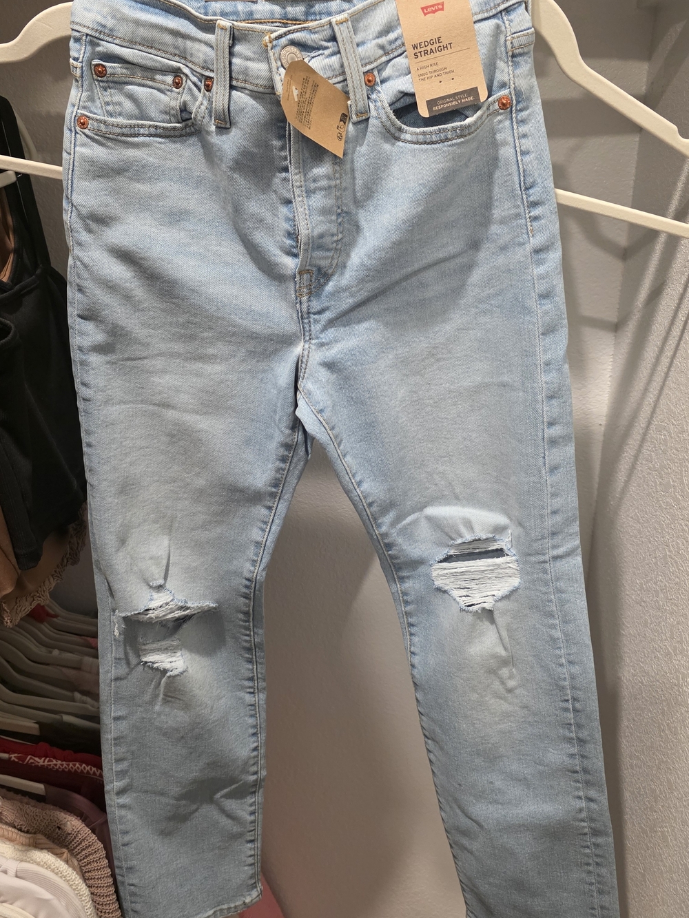 Levi's Light Wash Denim Jeans - Light Blue